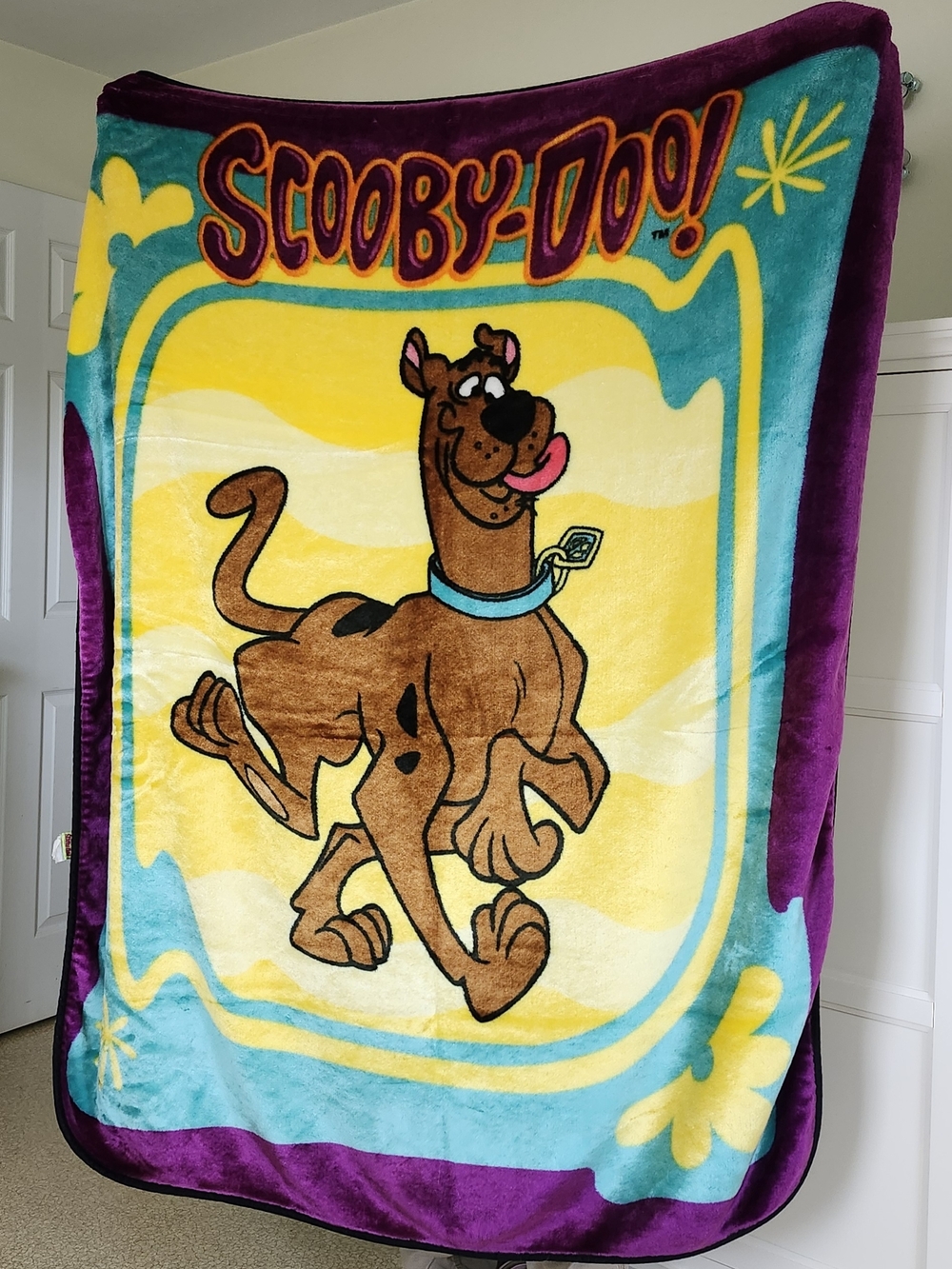 Vintage Cartoon Network Scooby-Doo Plush - Purple & Yellow Accents